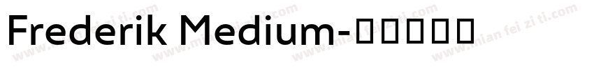 Frederik Medium字体转换